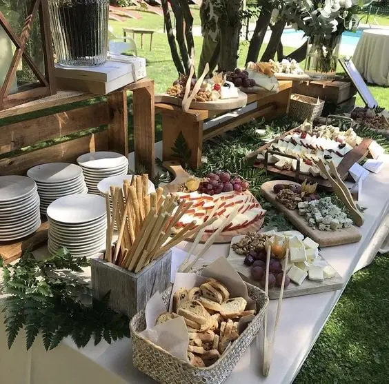 wedding grazing table inspo