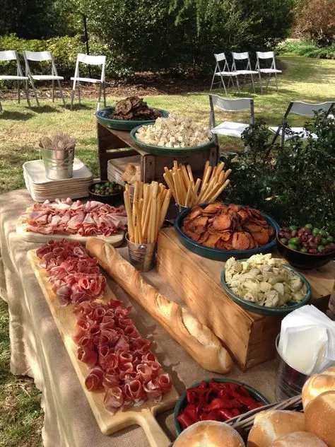 wedding grazing table inspo