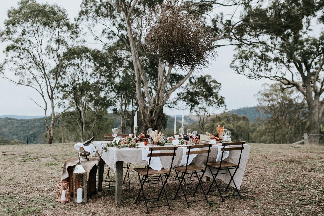 NSW Blue Mountains wedding venue rustic styling