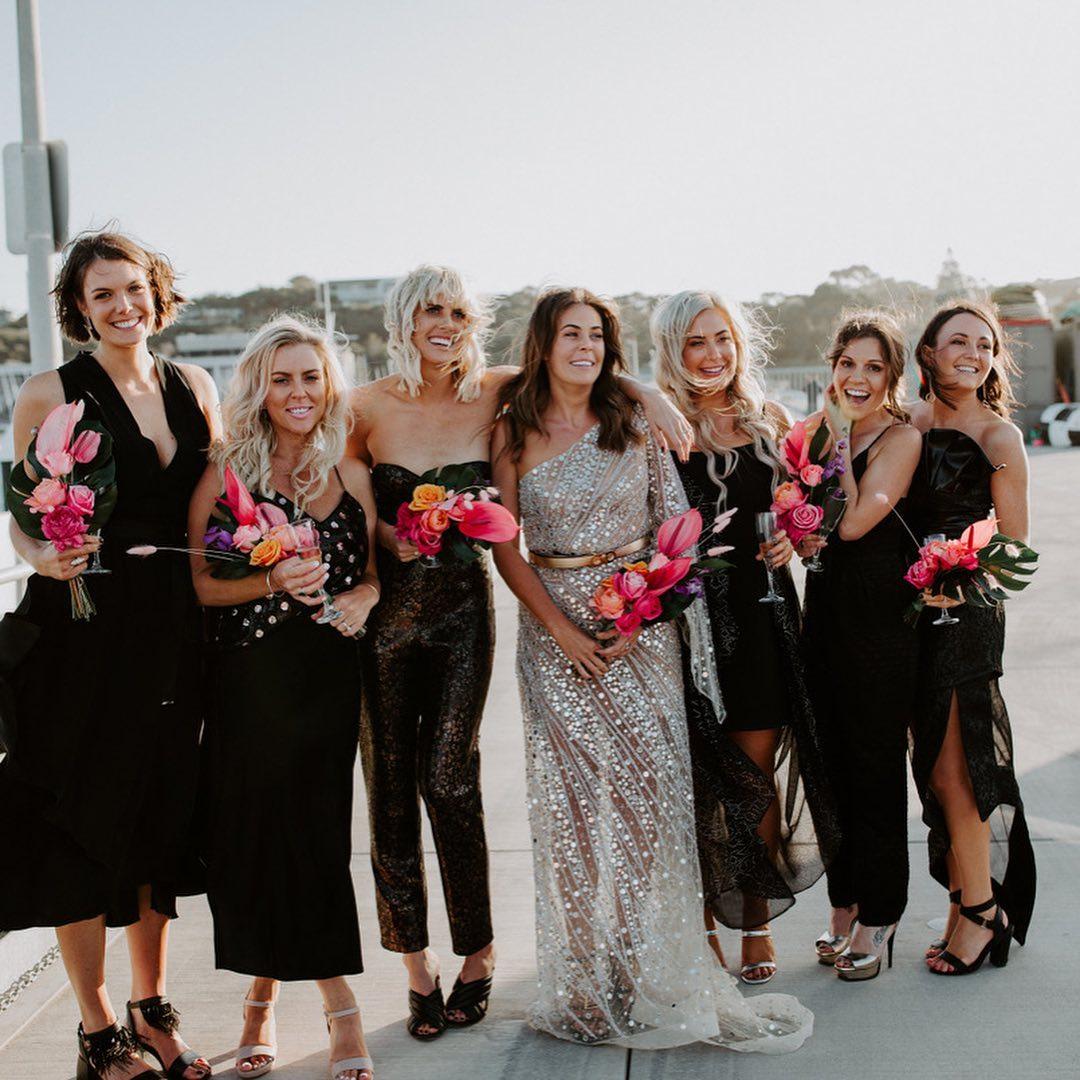 cool bridal party