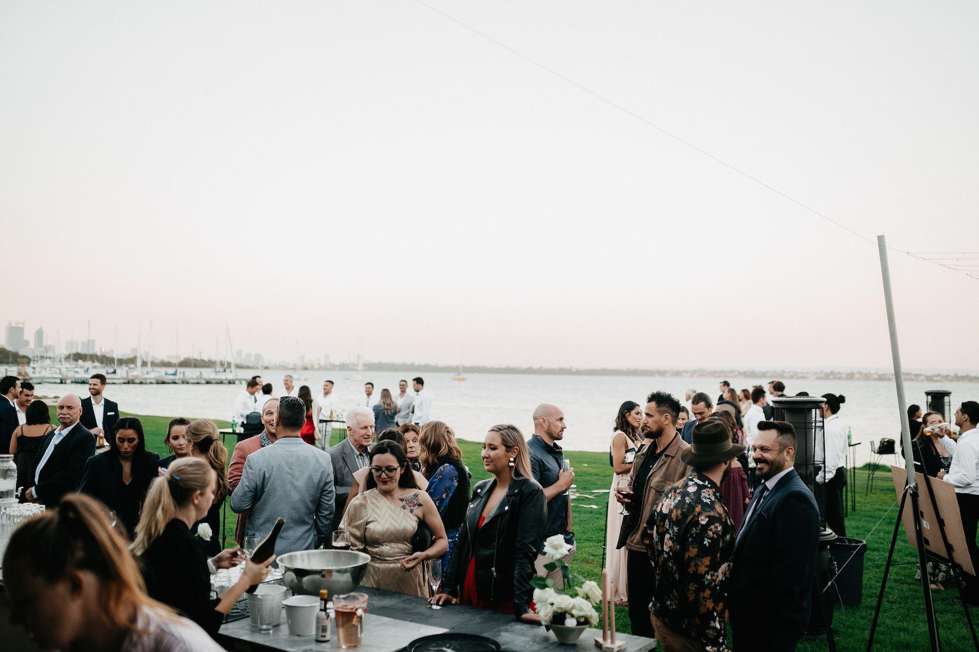 Perth ocean front wedding at Nedlands Yacht Club