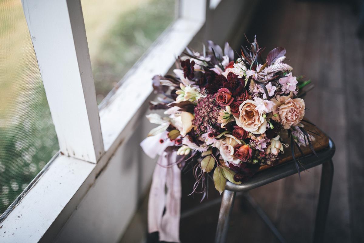 Bridal bouquet at wedding in the Blue Mountains