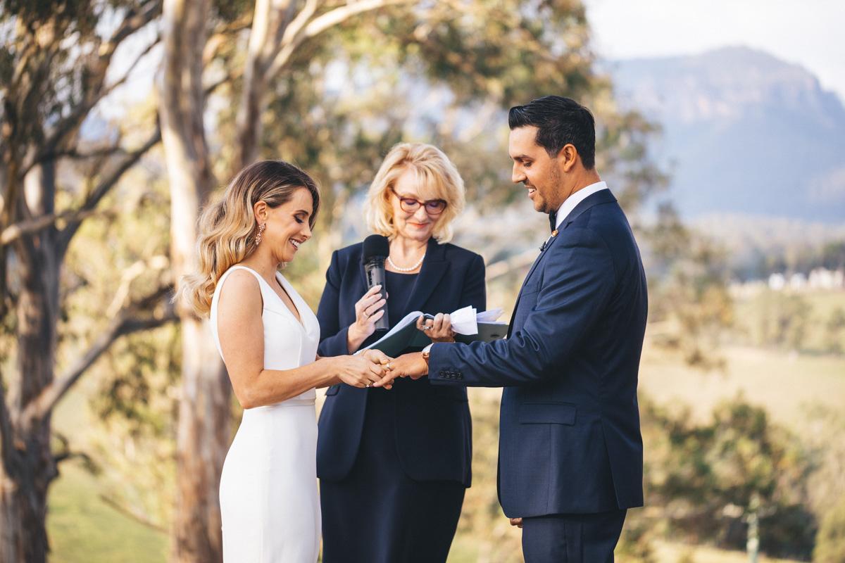 Ceremony at Blue Mountains wedding