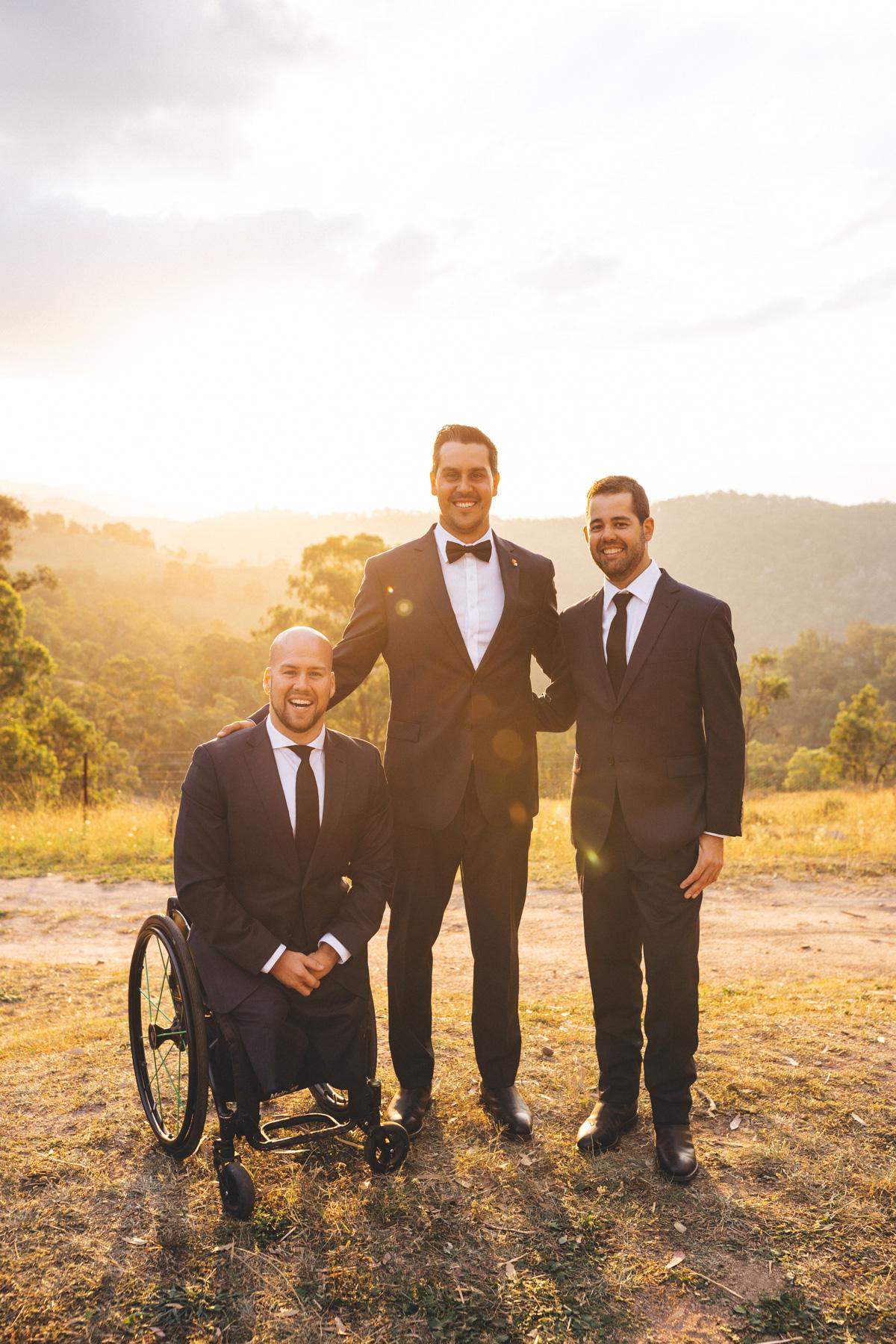 Sunset photography at Blue Mountains wedding