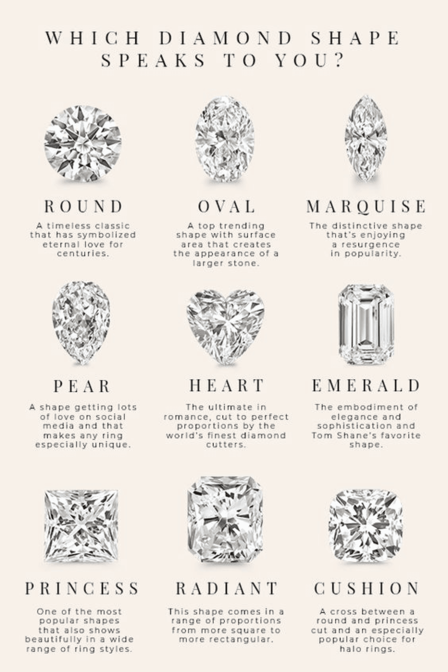 engagement ring shapes
