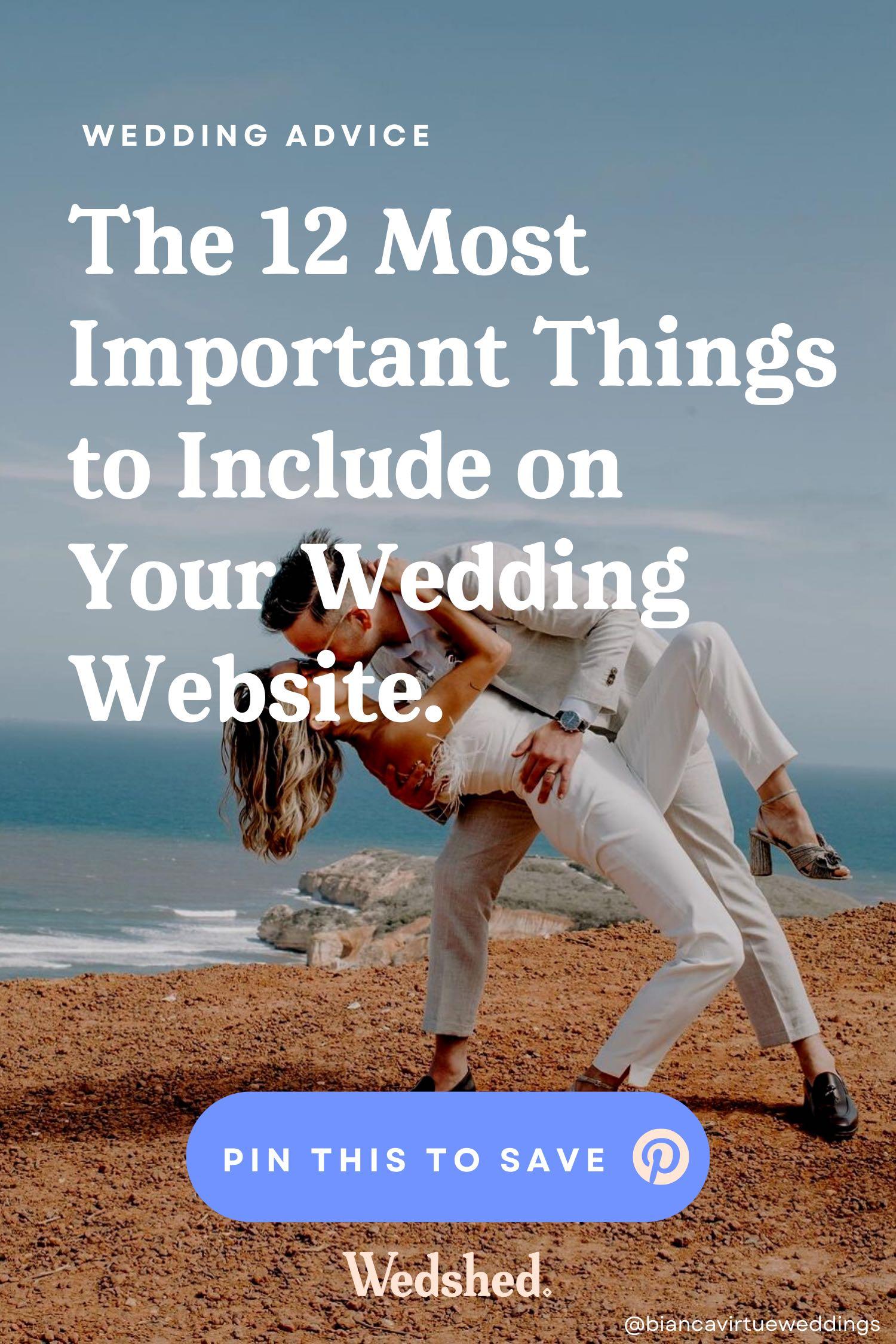 what to include on your wedding website